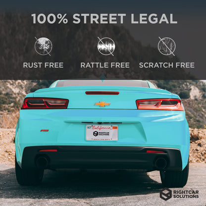 Rightcar Solutions Silicone License Plate Frame | The Original Premium Grade Silicone Car Plate Frame | Rust Proof, Rattle Proof, Weather Proof License Plate Holder (Aqua Blue)