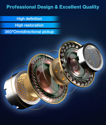 Gicorino Wireless Lavalier Microphone for Android/iPhone/Computer/Laptop, Wireless Mic for iPhone15 with Noise Reduction Chip, Mini Microphone for Recording Podcast YouTube, TikTok(2 Pack)