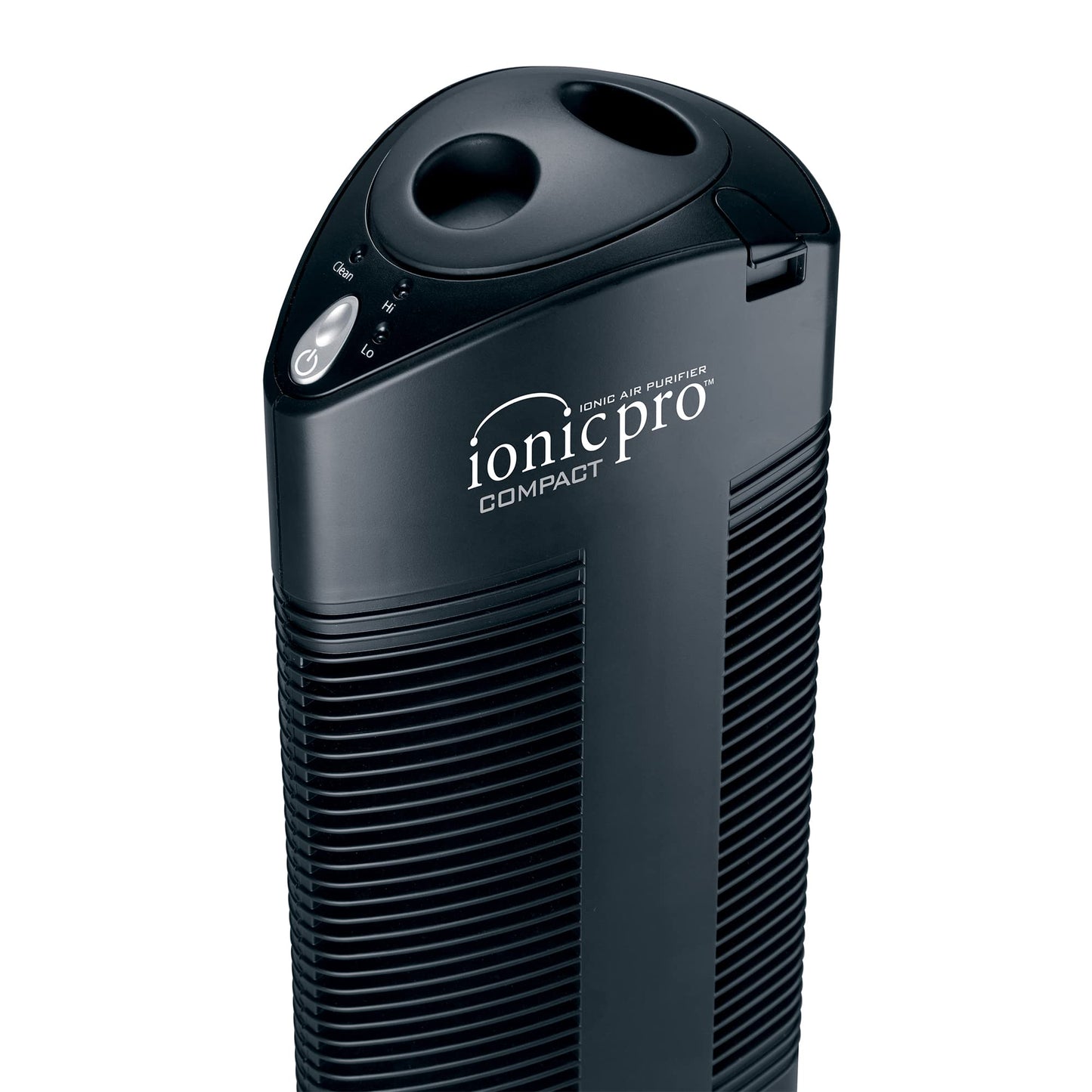 Ionic Pro Compact (CA200) Ionic Air Purifier Tower for Home, Quiet Ionic Filterless Design, Covers Up to 200 Sq. Ft., Removes Odors, Smoke, Dust, and Allergens – Black