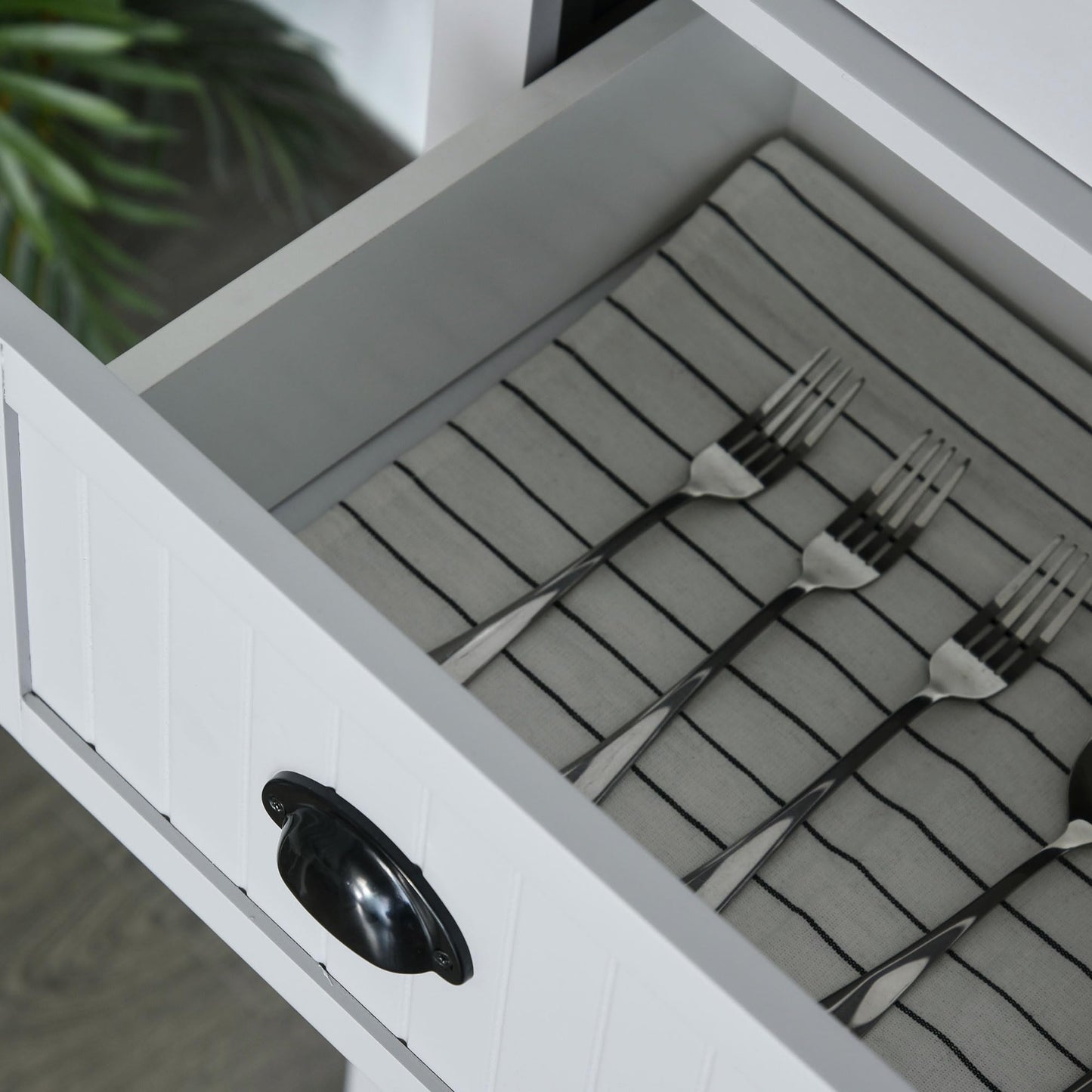 HOMCOM 72" Traditional Kitchen Pantry Cabinet, Freestanding Tall Storage Cabinet with 4 Doors, Drawer and 3 Adjustable Shelves for Dining Room, Gray