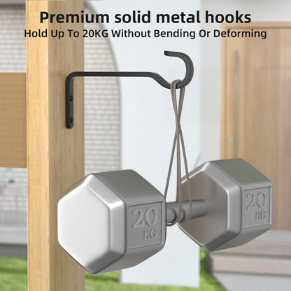 6 Inch 2 Pack Heavy Duty Outdoor Plant Hangers for Plants, Iron Plant Brackets with Metal Plant Hooks for Hanging Lantern, Bird Feeder