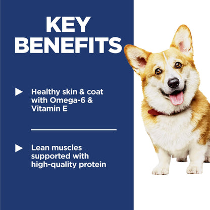 Hill's Science Diet Adult 1-6, Adult 1-6 Premium Nutrition, Small Kibble, Dry Dog Food, Chicken & Barley, 35 lb Bag