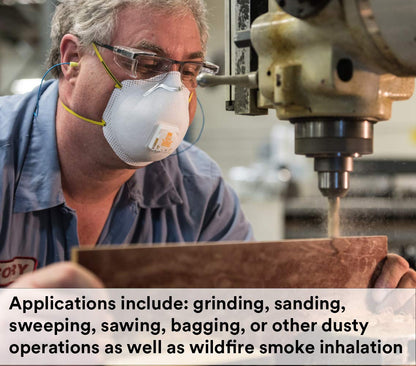 3M Particulate Respirator 8511, Pack of 10, N95, NIOSH APPROVED, Cool Flow Exhalation Valve, Disposable, Braided Comfort Strap, M Noseclip, Personal Protective Equipment