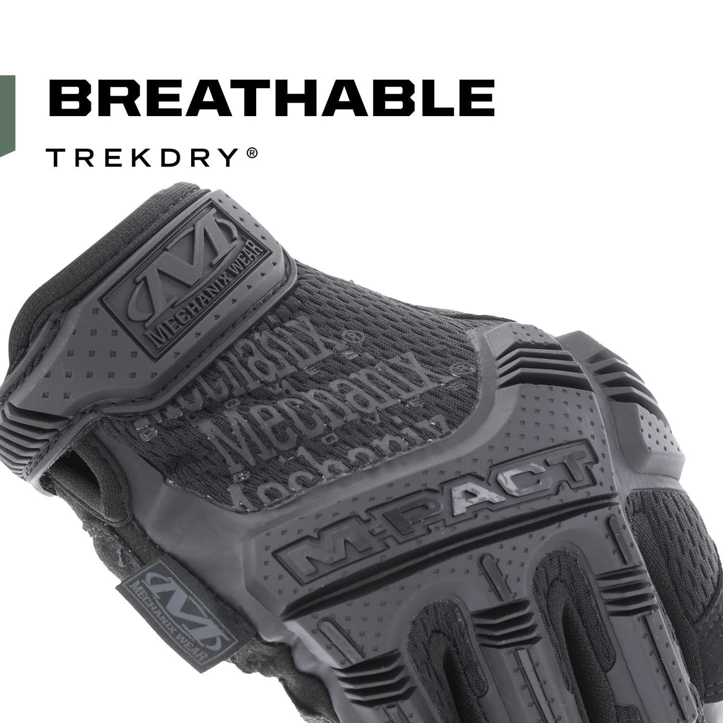 Mechanix Wear M-Pact Fingerless Tactical Impact Resistant Gloves - Impact Protection & Vibration Absorption - Heavy Duty - Machine Washable - Large - Covert Black