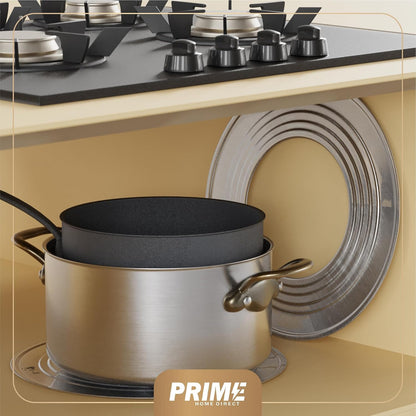 Prime Home Direct Stainless Steel Steamer Ring | Fits 7 to 12-Inch Bamboo Steamer Basket | Steaming Ring for Asian Chinese Wok, Food, Dumpling, Dim Sum, Steam Pot Accessories Metal Cooking Rim Adapter