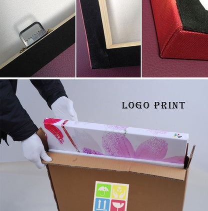 KREATIVE ARTS - 4 Pieces Canvas Prints Wall Art Big Moon over Lake in Dark Forest Modern Canvas Painting Landscape Picture Peaceful Jungle Poster Giclee Artwork For Home Decor