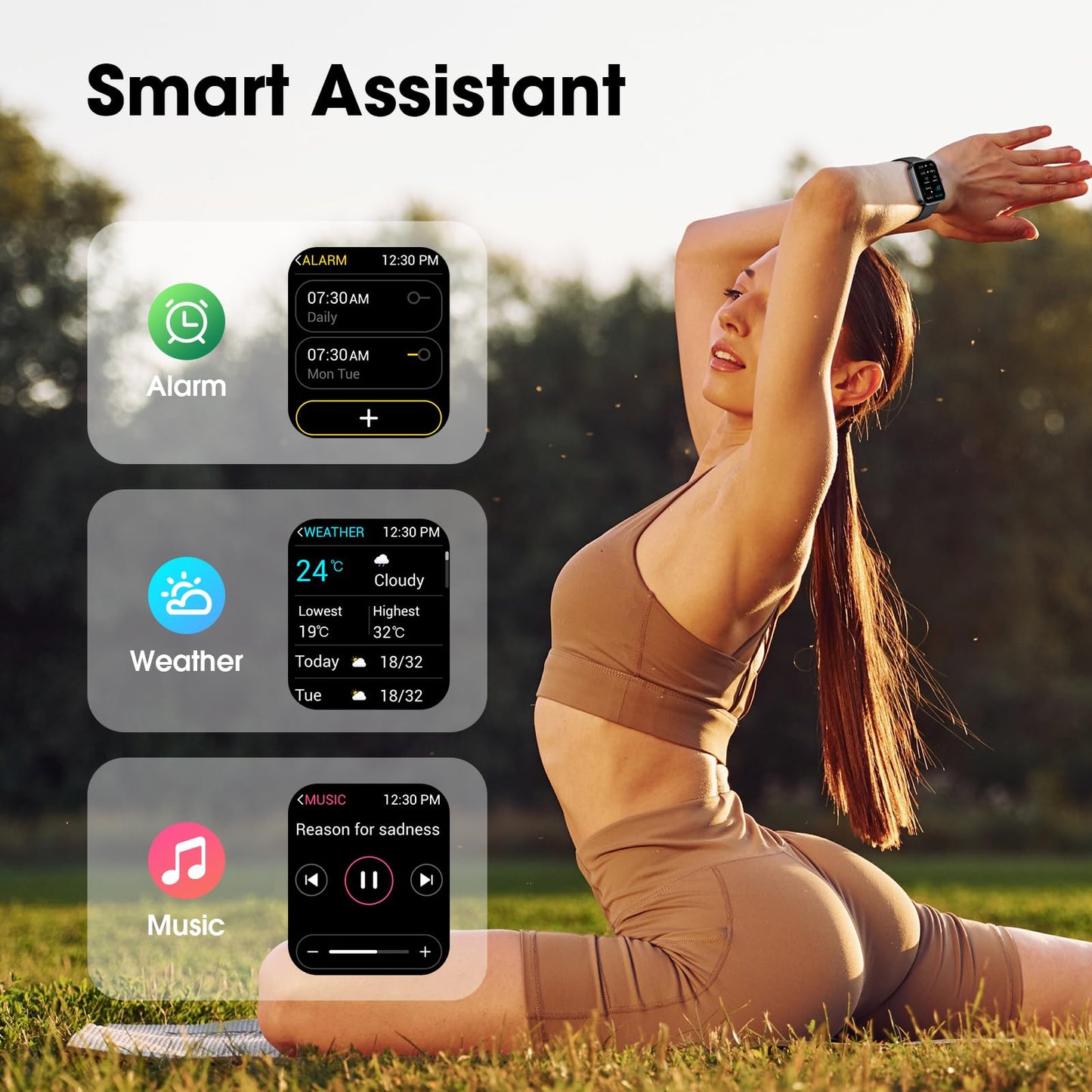 Imzuc Fitness Tracker Watch, Step Tracker with Heart Rate, Blood Oxygen Sleep Monitor, IP68 Waterproof Pedometer, Step Calorie Counter, Health Fitness Watch for Sports, Activity Tracker for Women Men