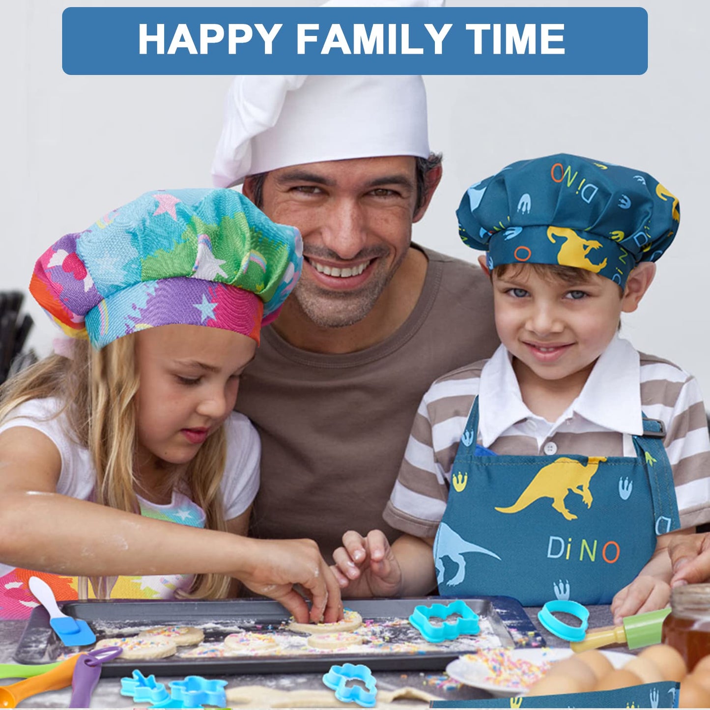 42-Piece Kids Cooking Set - Real Knife, Baking Set, Pots & Pans, Pretend Play Toys - Apron & Chef Hat for Boys