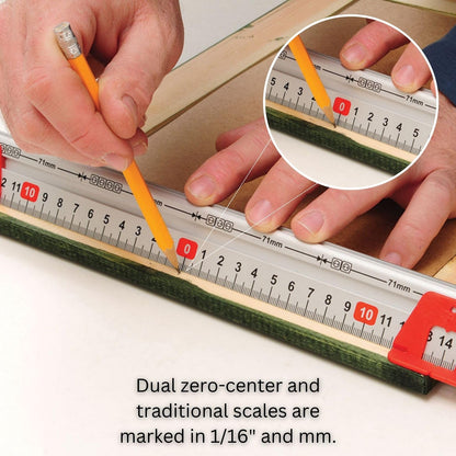 Kapro - 313 Measure Mate - Ultimate Home-Improvement Tool - With Level and Ruler - Features Sliding Markers and Knife Guide - Includes Nail Gripper and Drill Bit Gauge - 24 Inch