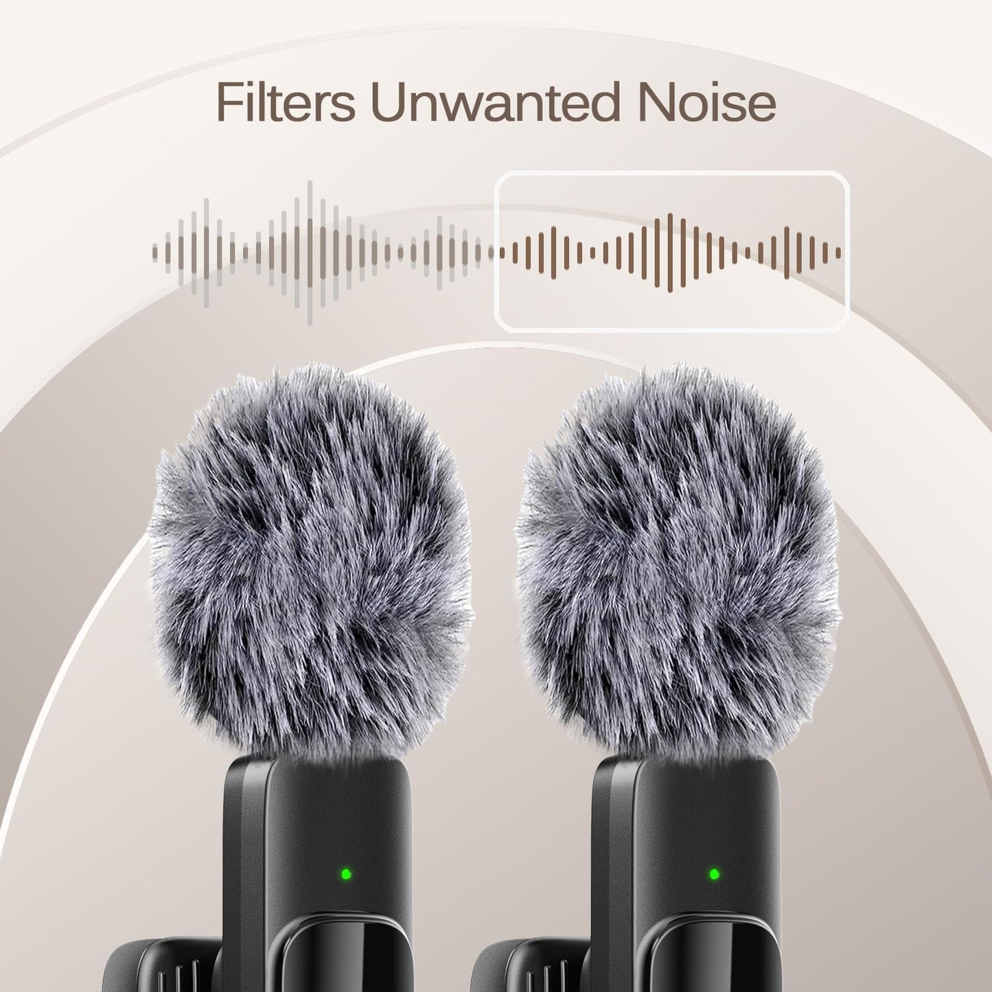 Professional Wireless Lavalier Lapel Microphone for iPhone, iPad, mini Video Recording Mic forInterview Video Podcast Vlog YouTube&Livestream, Noise Reduction, Plug &Play