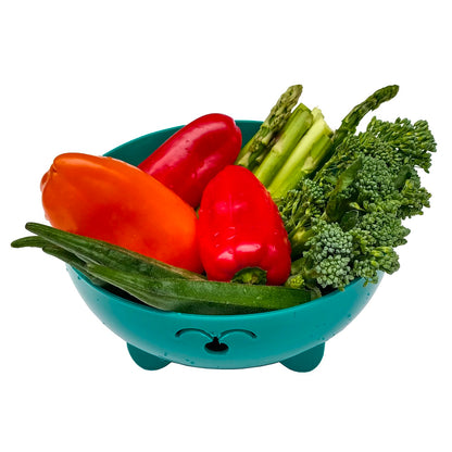 68 OZ Microwave Ramen Bowl, Noodle Cooker, Steamer for Cooking Food and Vegetables with Removable Strainer, Green