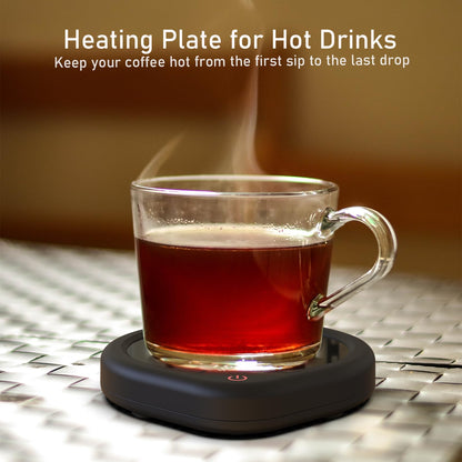 Oracer Coffee Mug Warmer, Cup Warmer for Desk with Auto Shut Off Smart Temperature Settings, Electric Beverage Tea Water Milk Heater for All Cups and Mugs, Heating Plate Candle Wax Warmer