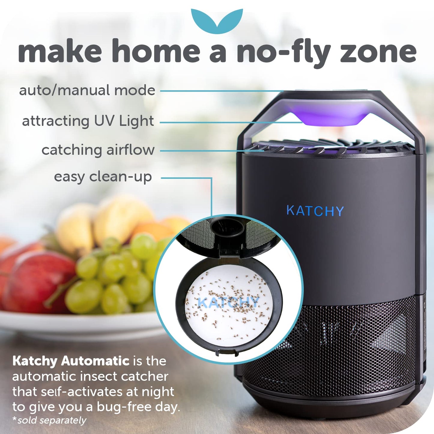 Katchy Original and Midnight Glue Board Refills (8 Pack) - Indoor Insect Trap Glue Board Refills for Mosquito, Gnat, Moth, Fruit Flies - Non-Zapper Traps for Buzz-Free Home