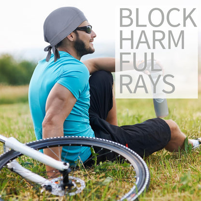 6 Pieces Do Rags Sweat Wicking Beanie Cooling Durags Skull Cap Motorcycle Head Wrap Bandana for Men Women (Black, White, Gray,Simple Style)