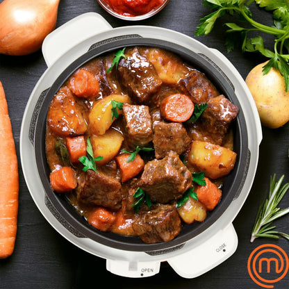 MasterChef 13-in-1 Pressure Cooker- 6 QT Electric Digital Instant MultiPot w 13 Programmable Functions- High and Low Pressure Slow Non-Stick Pot Cooking Warmer Options, LED Display, Delay Timer, Rice