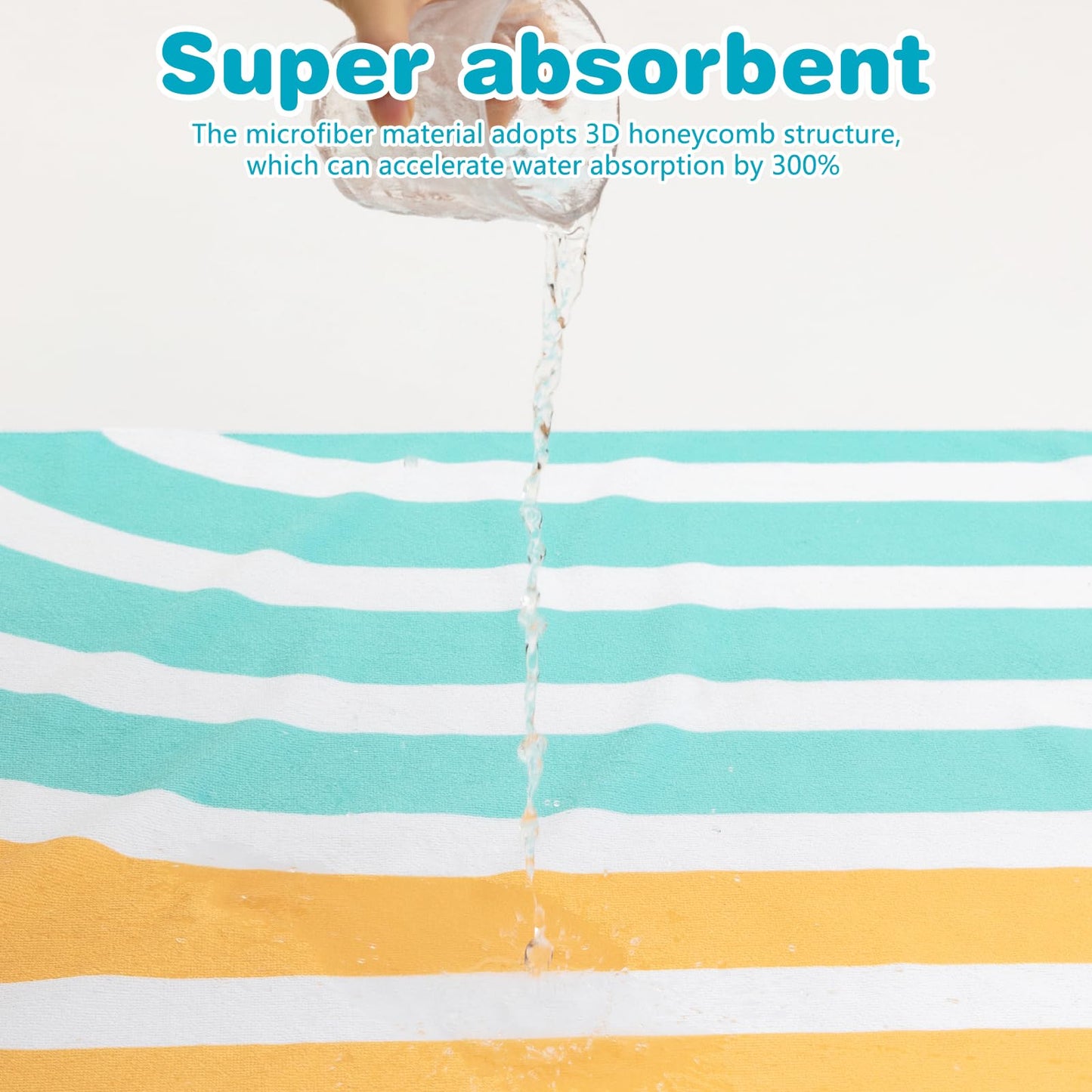 PY SUPER MODE 2 Pack Beach Towel - 75 x 35 inches Quick Dry Microfiber Beach Towels Oversized, Lightweight Soft and Absorbent Bath Towel Suitable for Swimming Pool Camping for Adults