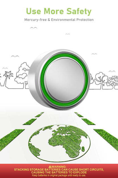 POWEROWL High Capacity LR44 Batteries 40 Pack, L1154F AG13 357 303 SR44 A76 Premium Alkaline Battery 1.5V Button Coin Cell Batteries