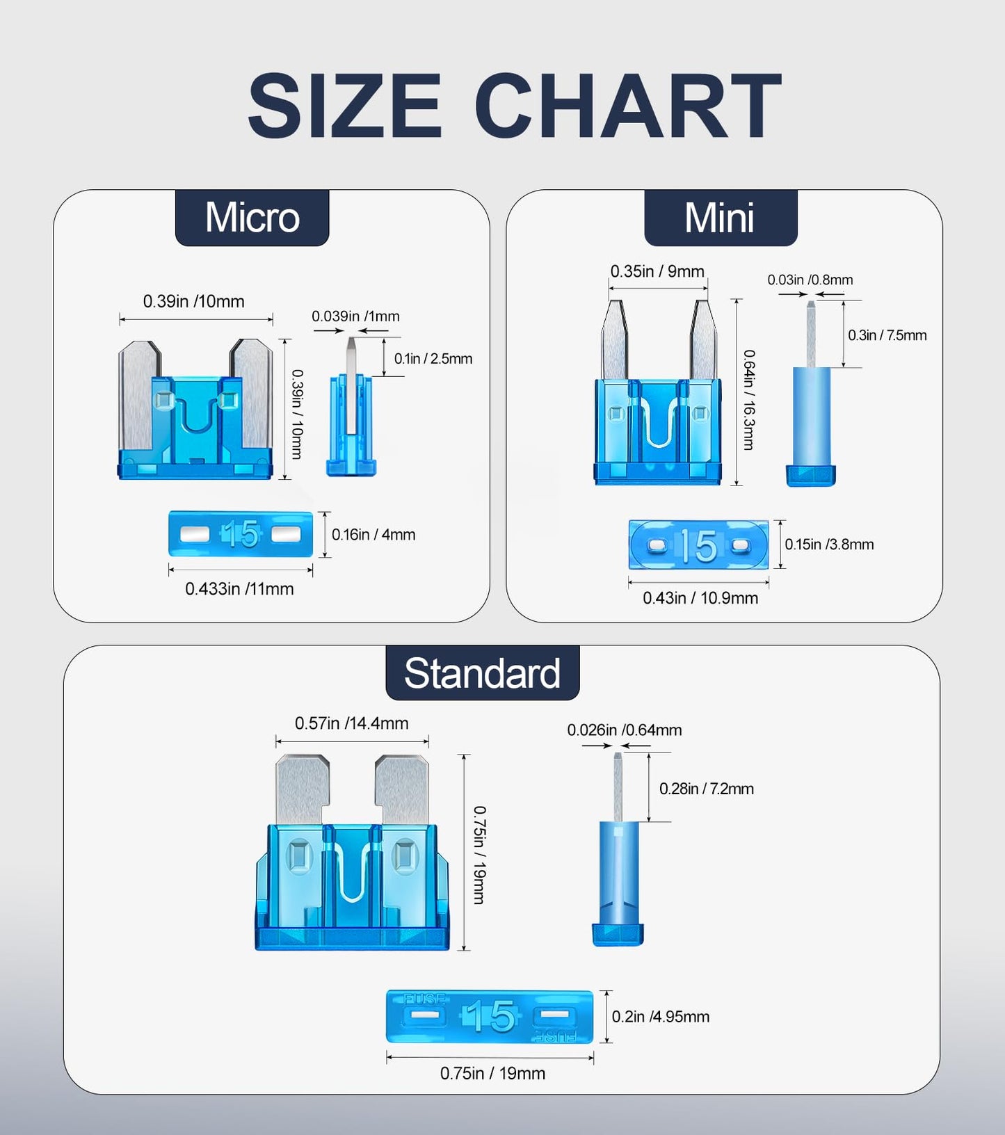 JOREST 300Pcs Car Fuse Assortment Kit, 160 Mini Blade Fuses Automotive + 90 Standard Auto Fuses + 50 Micro + Puller – Replacement for RV Camper Boat Truck (2Amp 3A 5A 7.5A 10A 15A 20A 25A 30A 35A 40A)