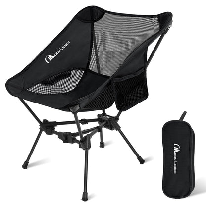 MOON LENCE Portable Camping Chair Backpacking Chair - The 4th Generation Ultralight Folding Chair - Compact, Lightweight Foldable Chairs for Hiking Mountaineering Beach