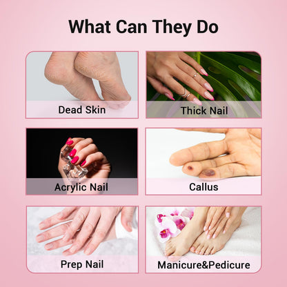 MelodySusie 100 Pcs Nail Drill Bits Sanding Bands for Nail Drill 180 Fine Grit Nail File Sanding Bands for Acrylic Nails Gel Manicures and Pedicure