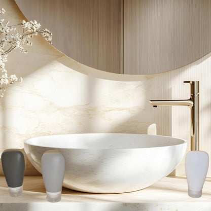 LYOB Travel Bottles for Toiletries, TSA Approved 3oz Leak Proof Silicone Refillable Squeeze Travel Size Containers BPA Free for Cleansers, Lotions, Shampoo 3-pk (Black-Gray-White)