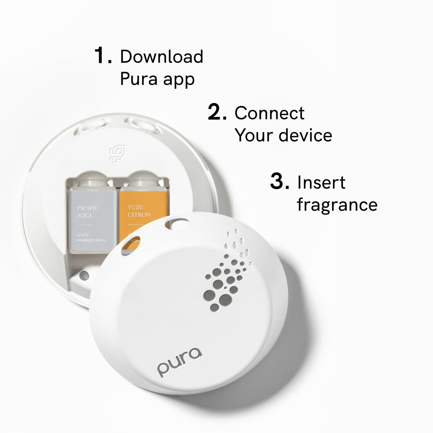 Pura Smart Home Fragrance Device Starter Pack (Pacific Aqua and Yuzu Citron)