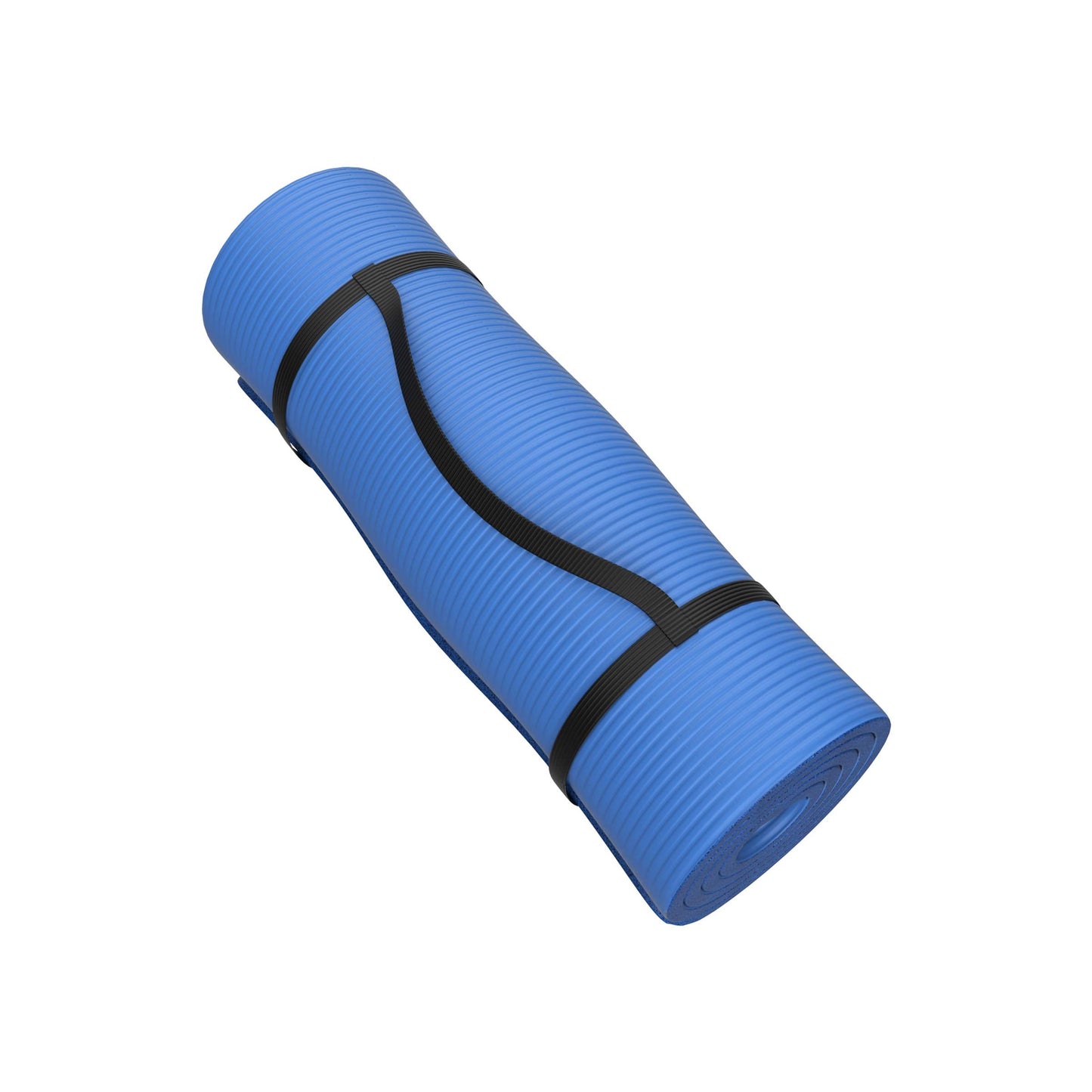 Foam Sleeping Pad for Camping - 1.25-Inch-Thick Waterproof Sleep Pad with Carry Straps for Cots, Tents, or Sleepovers by Wakeman Outdoors (Blue)