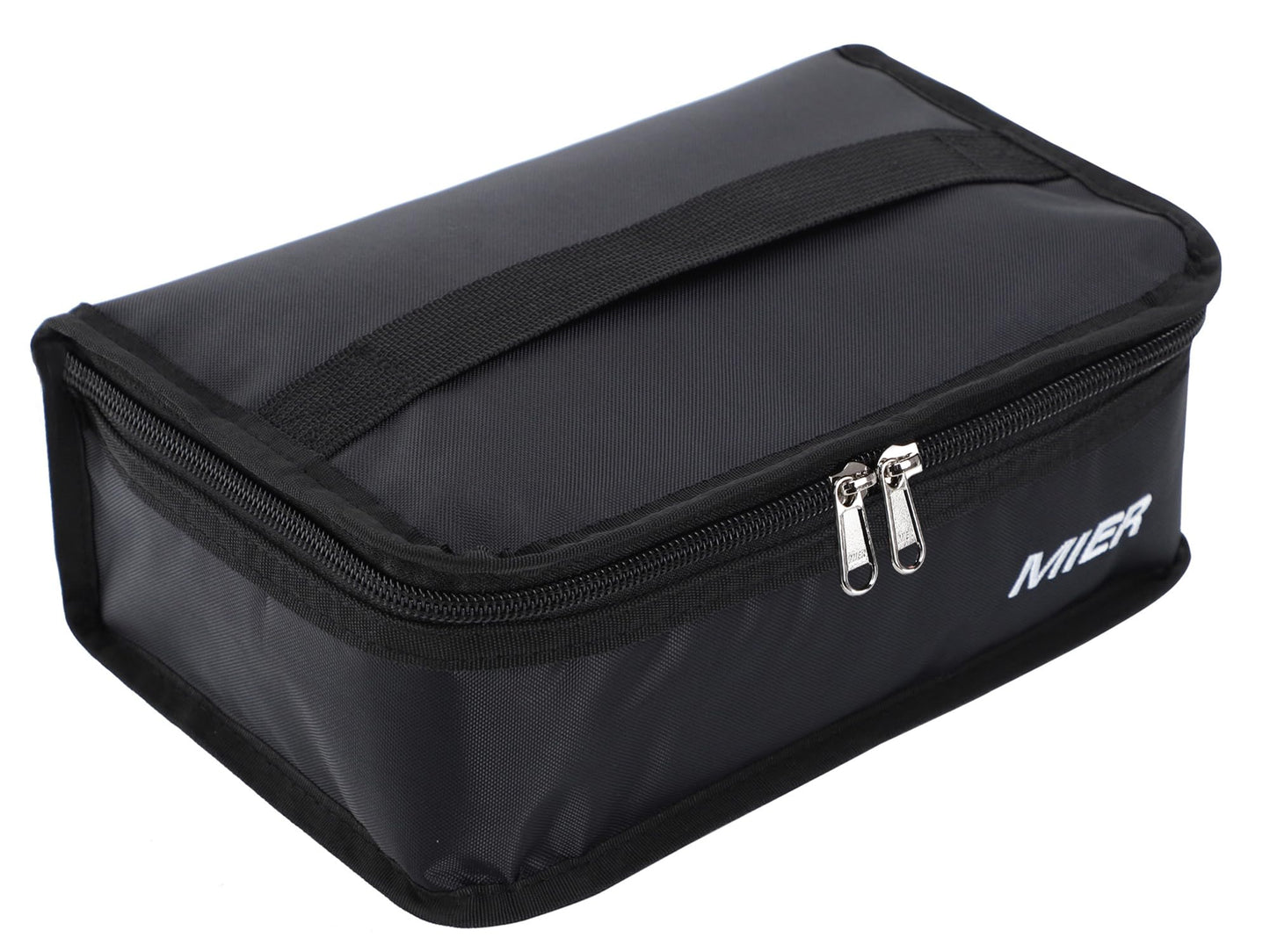 MIER Portable Thermal Insulated Cooler Bag Mini Lunch Bag for Kids, Black