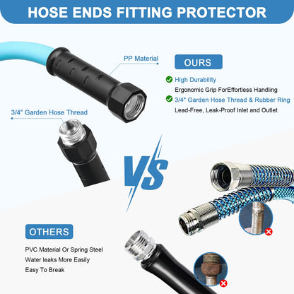 Gociean 25ft Upgraded RV Water Hose with Storage Straps, 5/8" RV Drinking Water Hose, Leak Free and Anti-Kink Design, Camper Fresh Water Garden Hose for RV, Camper, Truck and Car