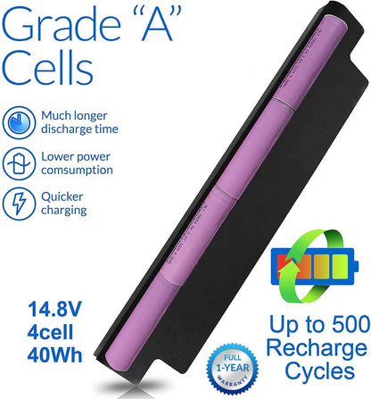 40Wh XCMRD 14.8V Battery for Dell Inspiron 15 3000 Series 3542 3543 3521 3537 3531 3541 17R 5721 5737 17-3737 3721 15R 5537 5521 14 3421 3437 14R 5421 5437 Latitude 3440 3540 P28F P40F FW1MN 4WY7C