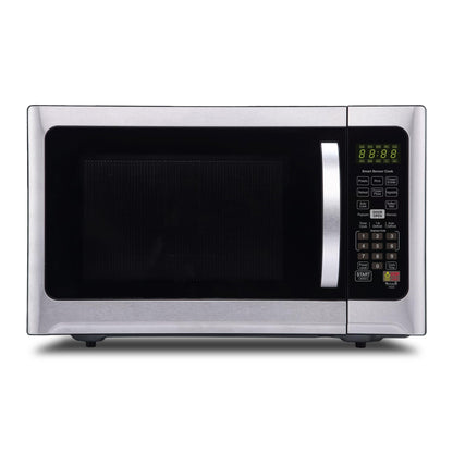 Farberware Countertop 1000 Watts 1.2 cu ft-Smart Sensor Microwave Oven with LED Lighting and Child Lock-Perfect for Apartments and Dorms-Easy Clean Black Interior, Stainless Steel