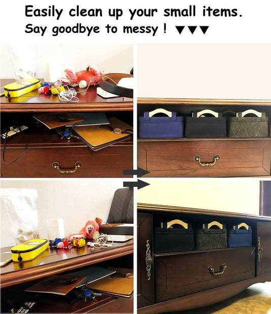 KWLET Small Basket Gray Storage Baskets for Shelves Fabric Storage Bins for Living Room Kitchen Playroom Bathroom Toilet Dorm Narrow Storage Basket Organizer Decorative Basket