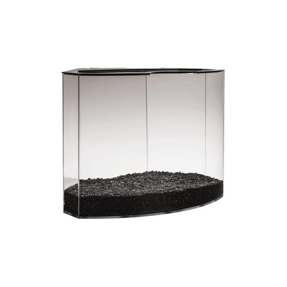 GloFish Crescent Aquarium Kit 5 Gallons, Includes Hidden Blue LED Light And Internal Filter