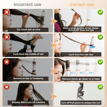 Hair Dryer Brush 5 in 1, Negative Ion Blow Dryer Brush Set Upgrade Hot Air Brush Air Styler Curling Wrap Air Curler, Curling Iron Hair Styling Tools As A Gift for Straight/Curl/Drying/Smoothing