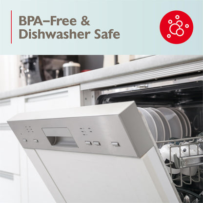 NUK Learner Cup, 8+ Months, Fun Fruits and Animals, Amazon Exclusive Collection, 10 Oz, Pack of 2, BPA-Free, Soft Spout, Spill Proof Sippy Cup