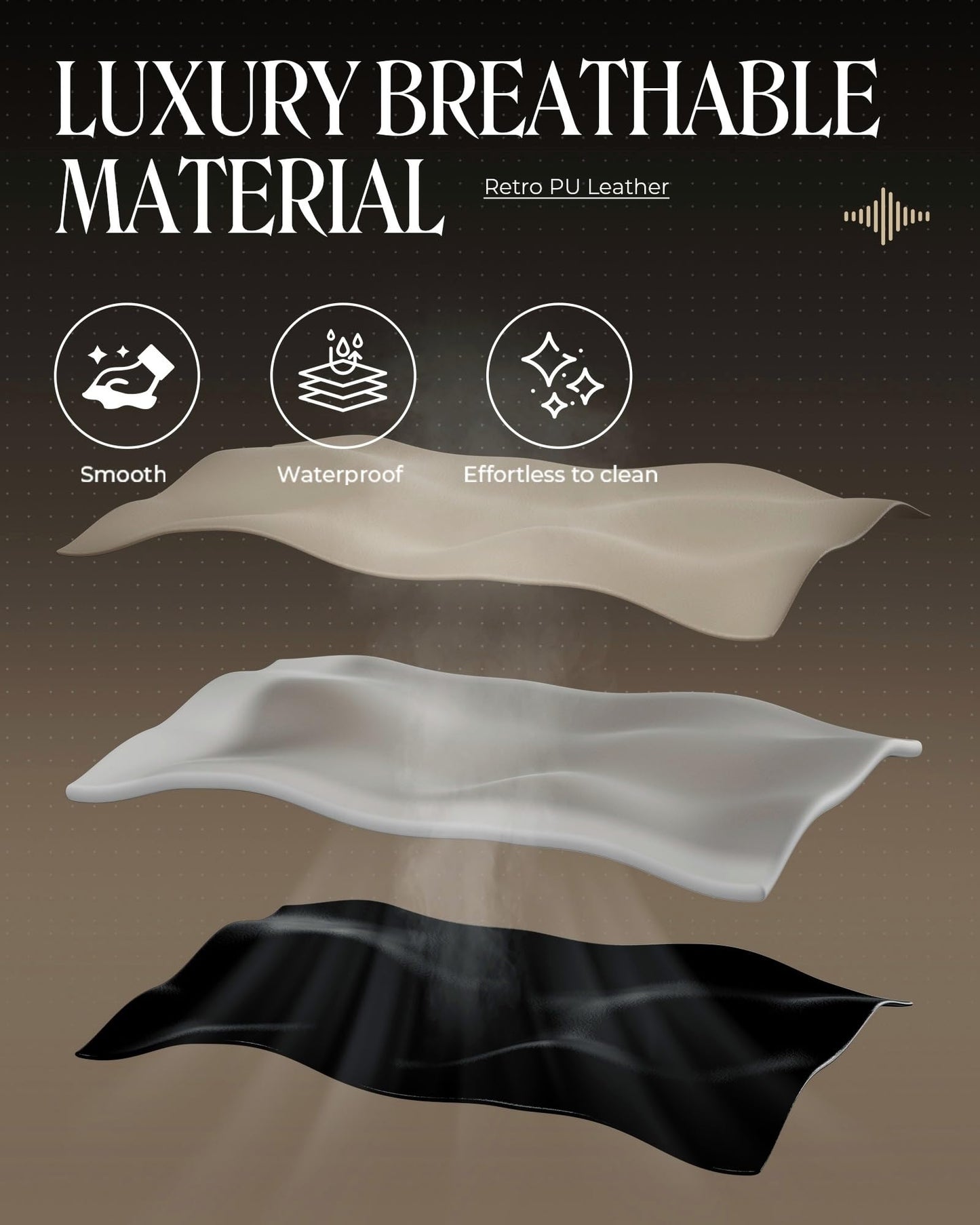 GTPLAYER Gaming Chair with Speakers, Video Game Chairs with Footrest, PC Gamer Chairs for Adults - Padded High Back Ergonomic Reclining Silla Gamer, Linkage Armrest, Ace Pro, Ivory