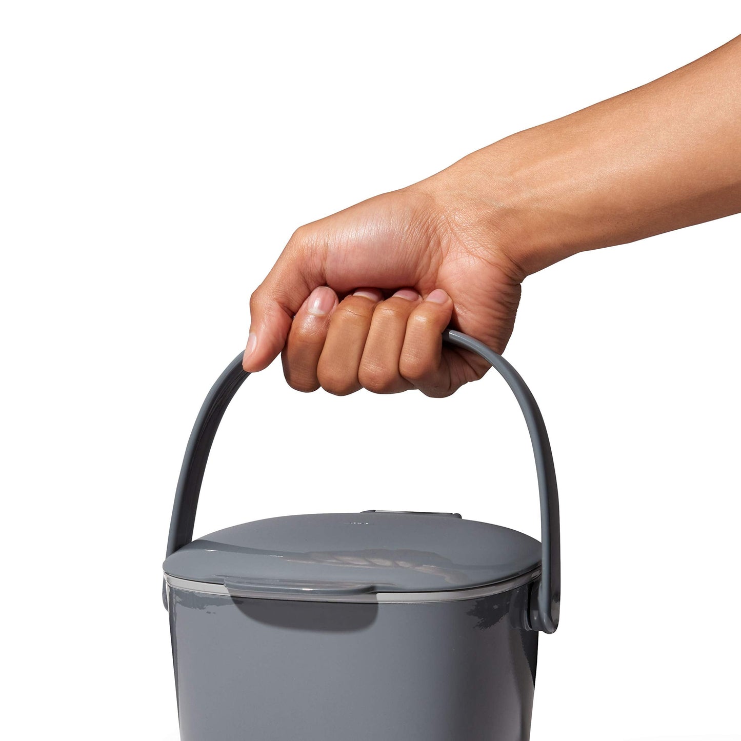 OXO Good Grips Easy-Clean Compost Bin, Charcoal - 0.75 GAL