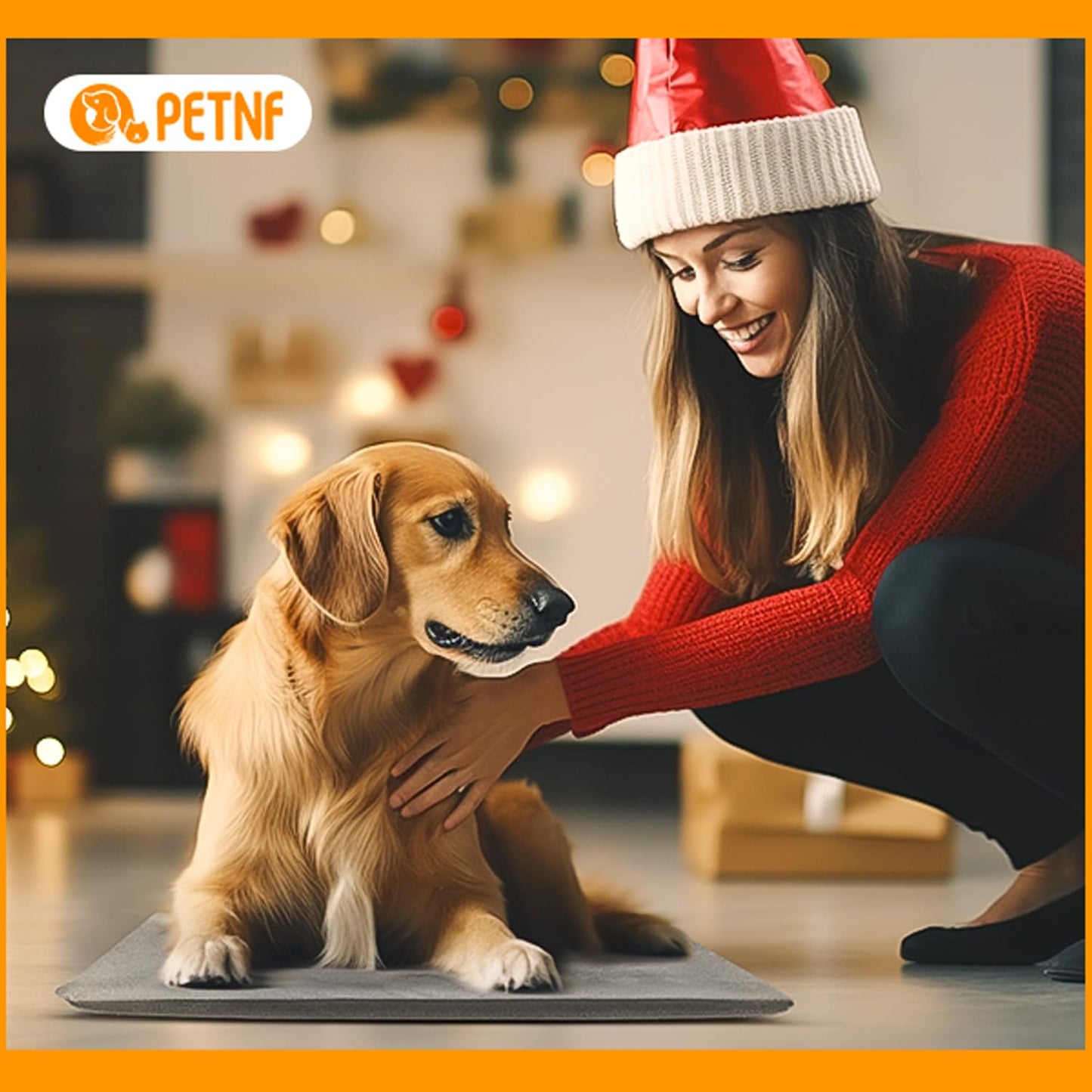 Outdoor Pet Heating Pad for Cat Dog, Heated Cat Mat Dog Mat with Auto Temperature, Pet Warming Pad Heated Cats Dogs House Cat Bed (S: 19.7'' x 11.8'', Gray)