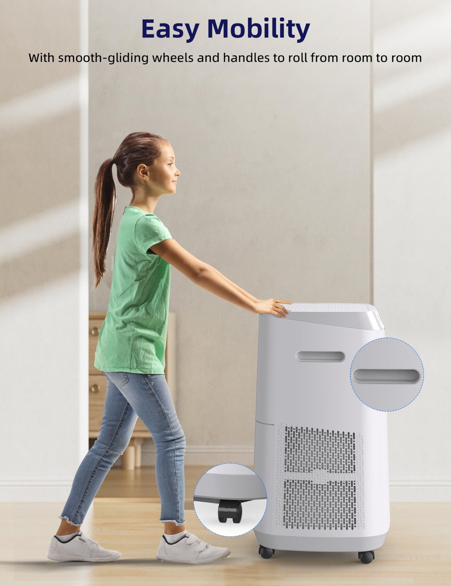 Nuwave OxyPure ZERO Air Purifier with Washable and Reusable Bio Guard Tech Air Filter, Large Room Up to 2002 Ft², Air Quality Monitor, 0.1 Microns, 100% Capture Irritants like Smoke, Dust, Pollen