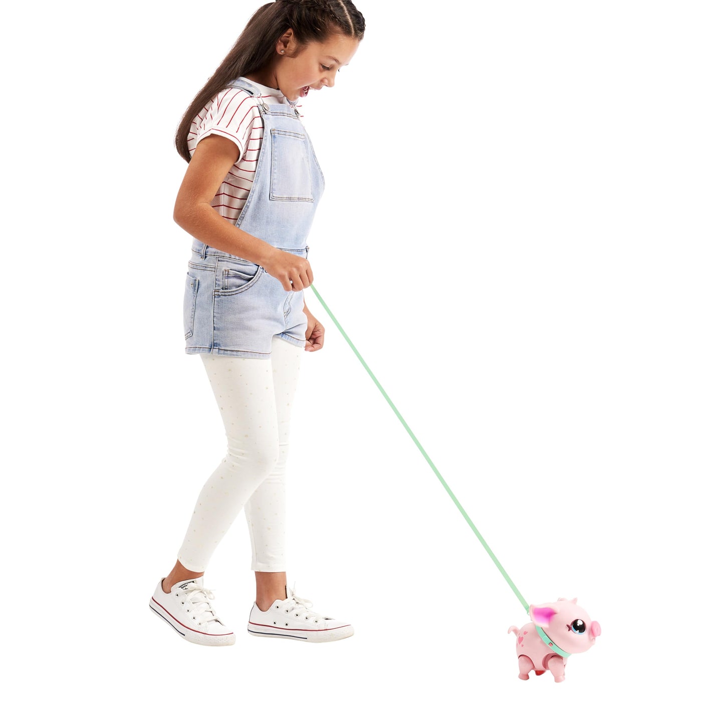 Little Live Pets My Pet Piggly The Toy Pig, Interactive Walking Pig Toy with 25+ Sounds and Detachable Leash, Pigs Toys for Kids of Ages 5+