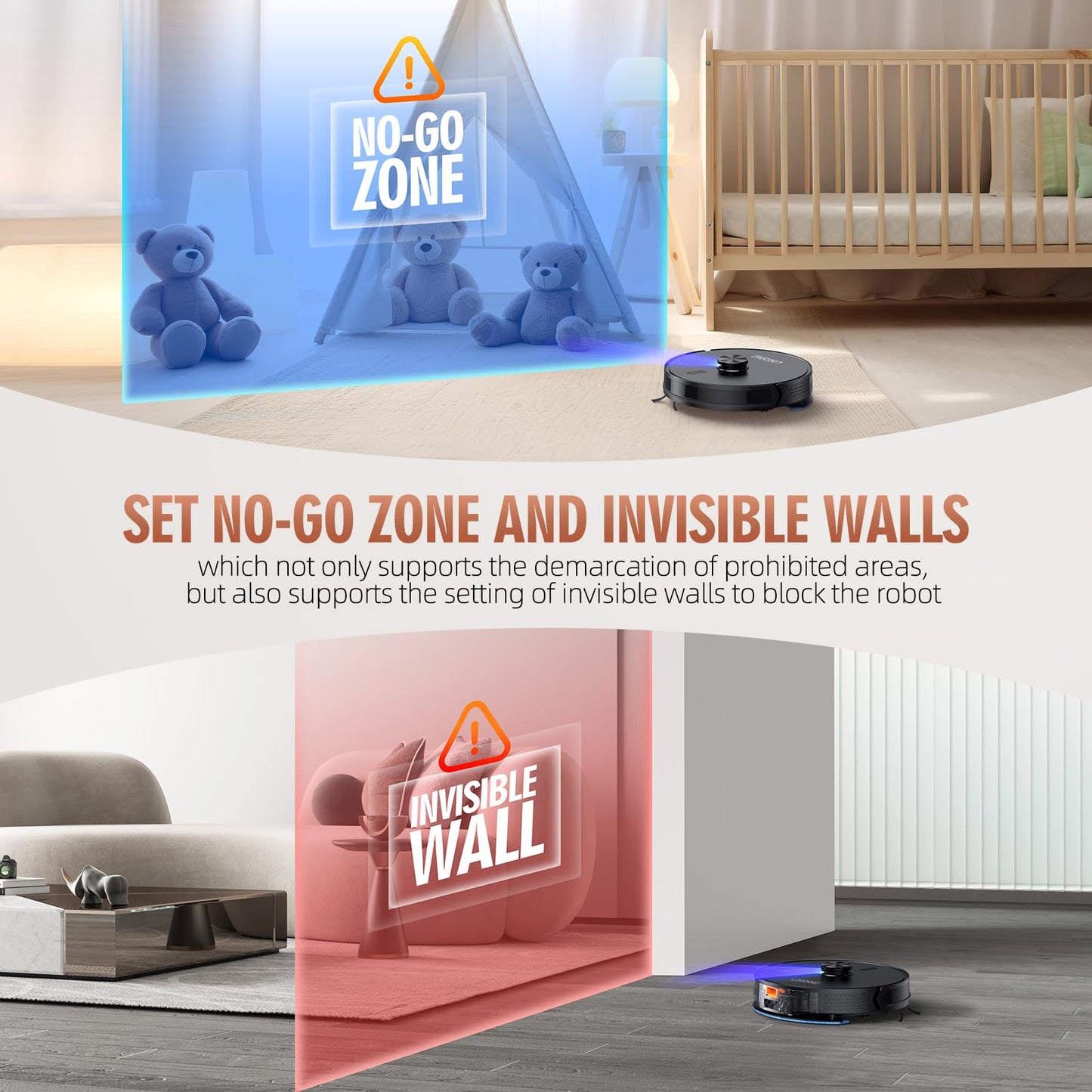 Loorow 3-in-1 Robot Vacuum and Mop Combo, Self Emptying Station for 60 Days, Robotic Vacuum Cleaner with LiDAR Navigation & Max Strong 4500Pa Suction, WiFi/App/Alexa Self-Charging Replaceable Dust Bag