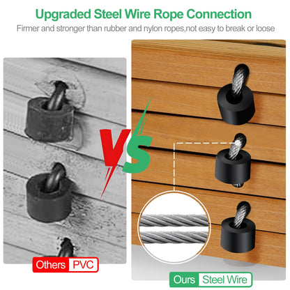 RELIANCER 8' Wooden Garden Pathway,Outdoor Roll Out Cedar Straight Walkway,Patio Path Decorative Garden Boardwalk Walkways,Weather-Resistant Roll Up Beach Wood Road Floor,Wedding Party Pathways