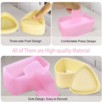 Onigiri Mold, 3 Pack Musubi Press Maker Triangle Rice Ball Mold Maker for Kid Lunch Bento and Home DIY
