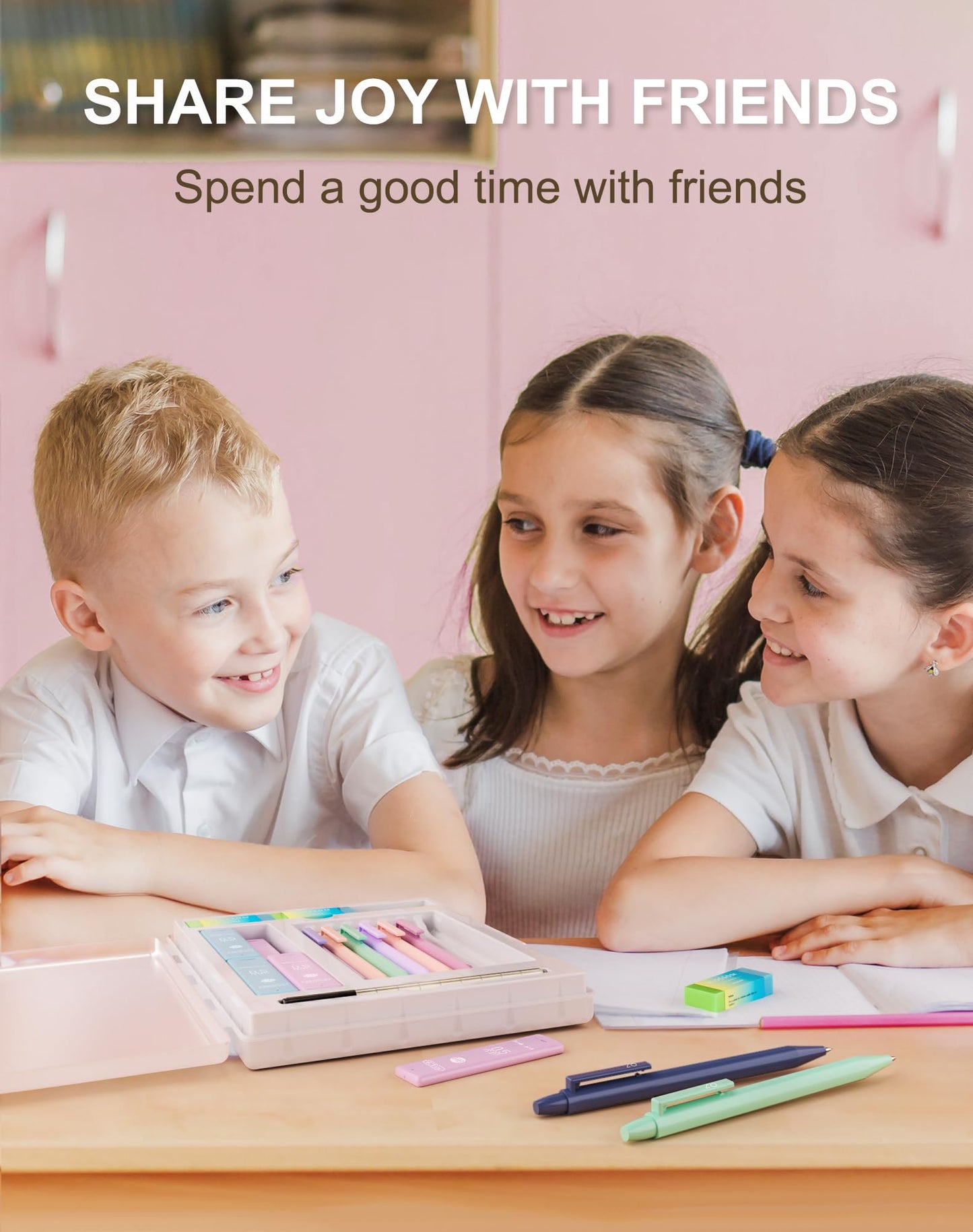 20PACK Mechanical Pencil, 8Pcs 0.5 0.7mm Mechanical Pencils Set With Eraser and 480 Pcs Refills, Cute Colored Preppy School Supplies Gift for Girls Writing - Come With Custom Case