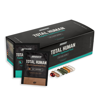 ONNIT Total Human Day and Night Vitamin Packs for Men and Women,Capsule, Adult Multivitamin, 30-Day Supply