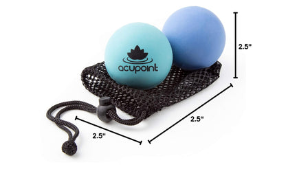 Acupoint Physical Massage Therapy Ball Set - Ideal for Yoga, Deep Tissue Massage, Trigger Point Therapy and Myofascial Release Physical Therapy Equipment