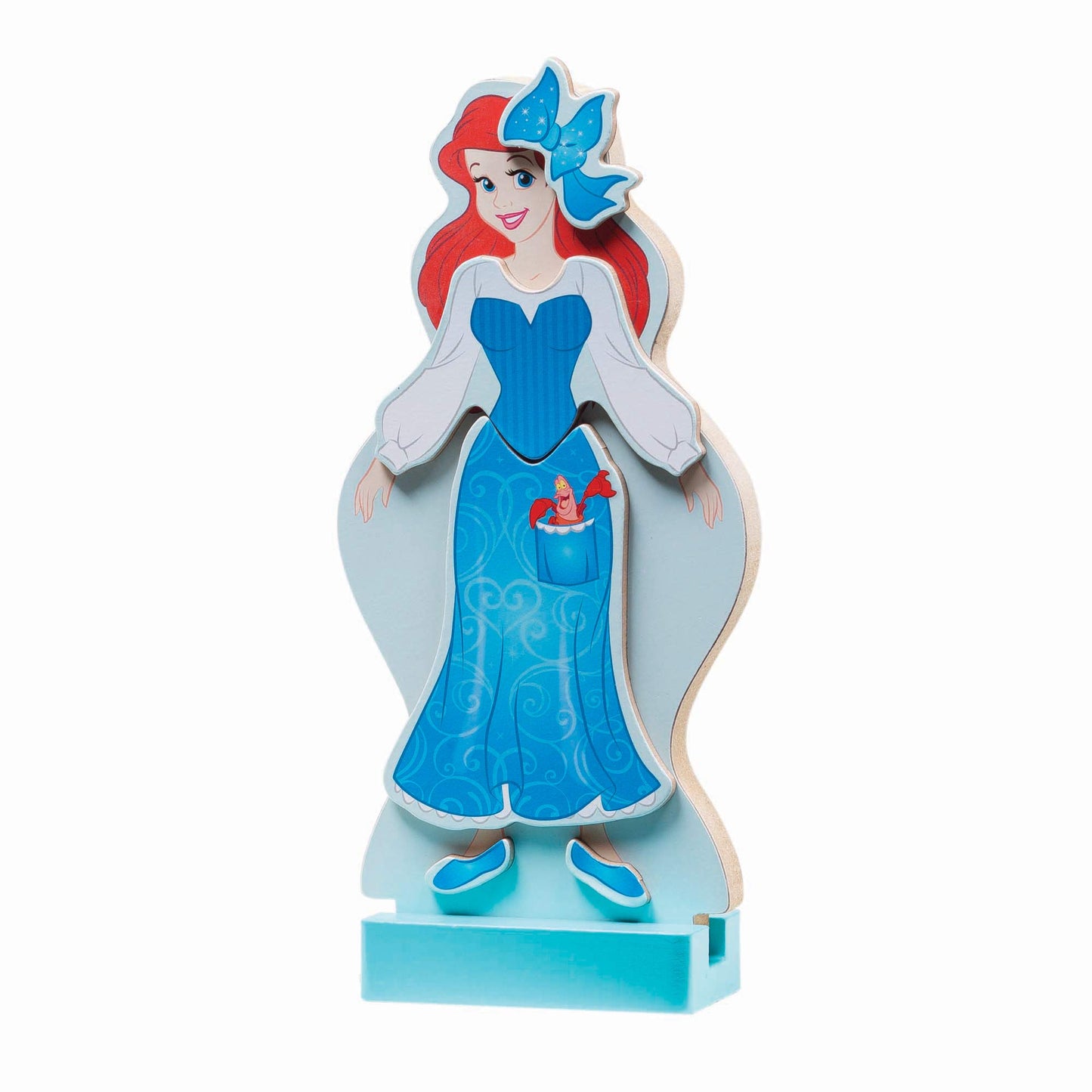 Melissa & Doug Disney Ariel Magnetic Wooden Dress-Up Doll Pretend Play Set (35 Pieces) Magnetic Dolls, Pretend Play & Preschool Toys for Kids Ages 3+