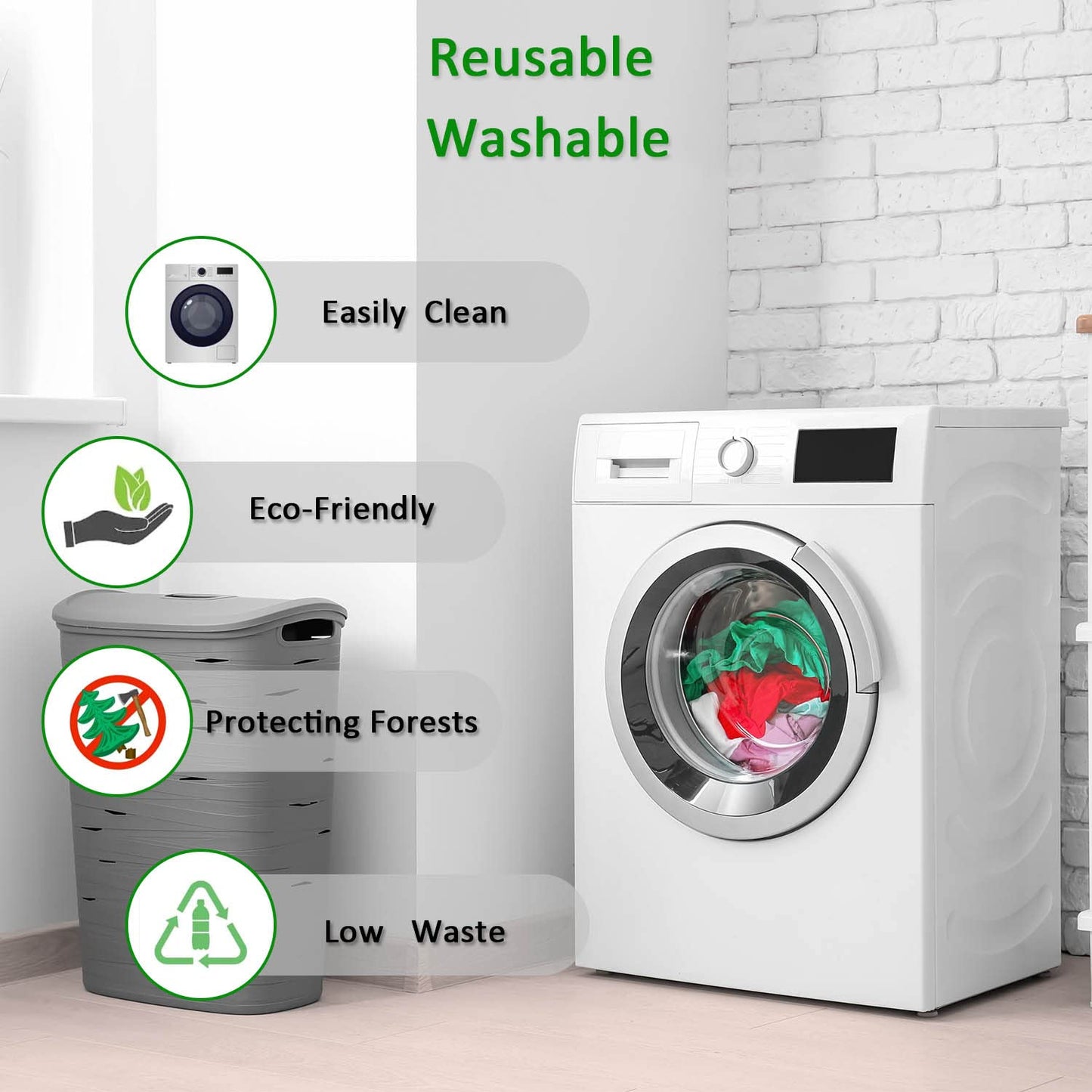 Noilk Reusable Grocery Bags, Versatile Tote Bag For Women Gift, Bulk Stylish Foldable Shopping Totes With Handles, Practical Use Ideal For Storage, Travel & Beach