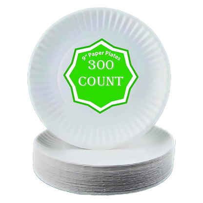 Perfect Stix Paper Plate by Kitchen Essentials, 9" (Pack of 300)