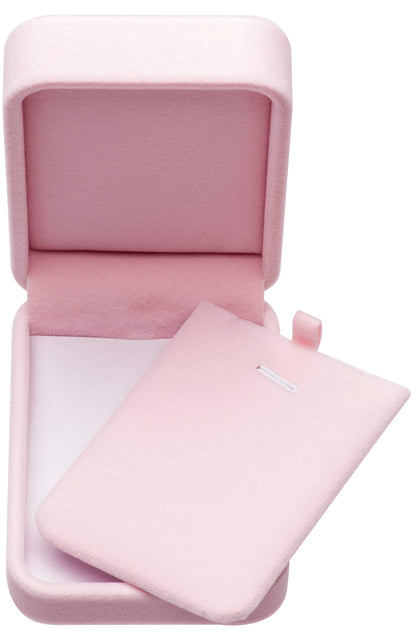 Giftop Classic Velvet Jewelry Gift Box Case for Necklace Pendant (Pink)